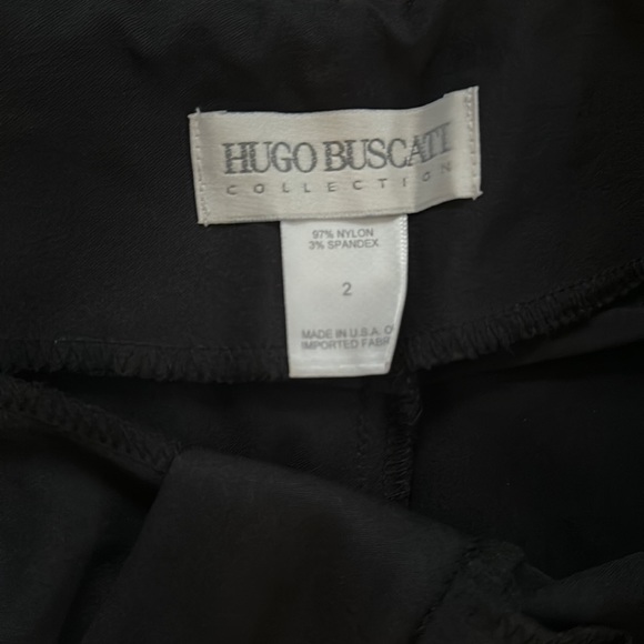 Y2K Hugo Buscati High Waist Bootcut Pants Black 90’s Vintage 2 - Picture 3 of 10